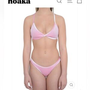 Hoaka Velvet Bikini Set Dola Pink 👙☀️